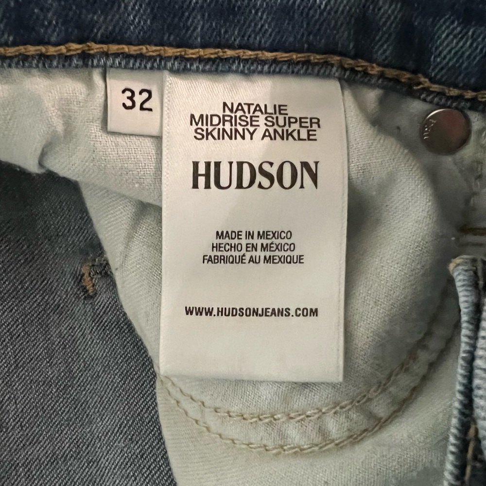 Hudson Jeans Natalie Mid-Rise Super Skinny Ankle Jeans Size 32 $215 NWT!! - Picture 8 of 8